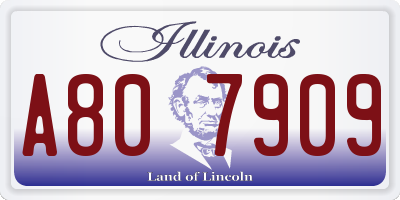 IL license plate A807909