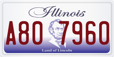 IL license plate A807960
