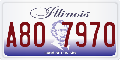 IL license plate A807970