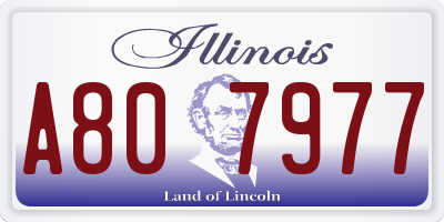 IL license plate A807977