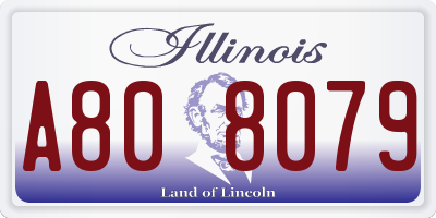 IL license plate A808079