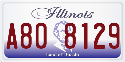 IL license plate A808129