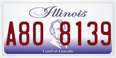 IL license plate A808139