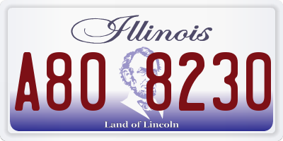 IL license plate A808230