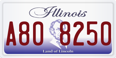 IL license plate A808250