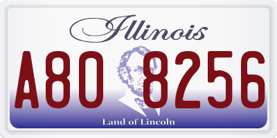 IL license plate A808256