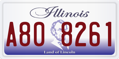 IL license plate A808261