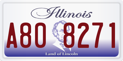 IL license plate A808271