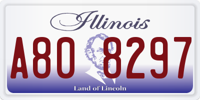 IL license plate A808297