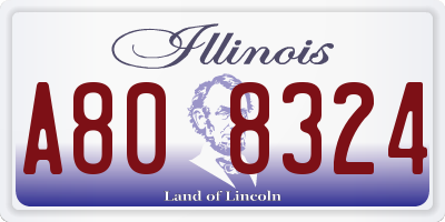 IL license plate A808324