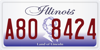 IL license plate A808424