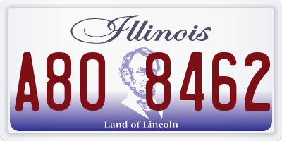 IL license plate A808462