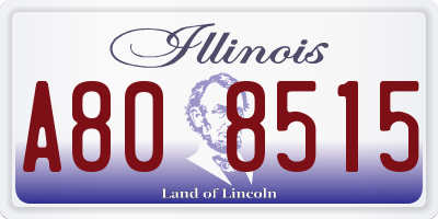 IL license plate A808515