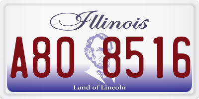 IL license plate A808516