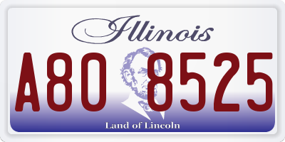 IL license plate A808525