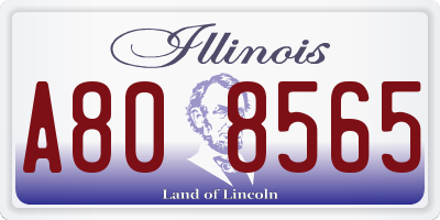 IL license plate A808565