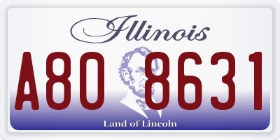 IL license plate A808631