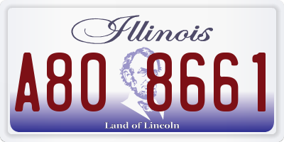 IL license plate A808661