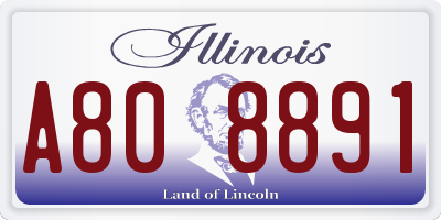 IL license plate A808891