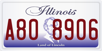 IL license plate A808906