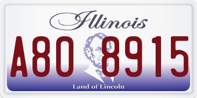 IL license plate A808915