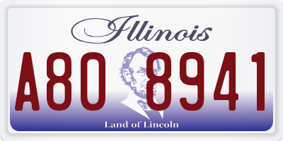 IL license plate A808941