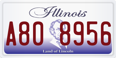 IL license plate A808956