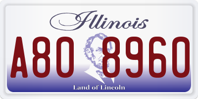 IL license plate A808960