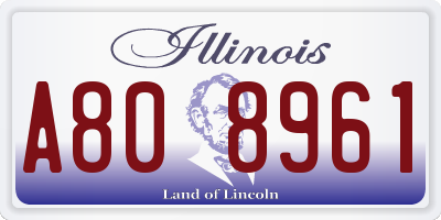 IL license plate A808961