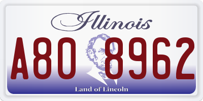 IL license plate A808962