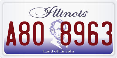 IL license plate A808963
