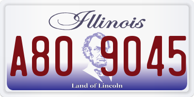 IL license plate A809045