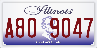 IL license plate A809047