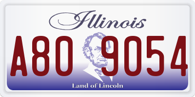 IL license plate A809054