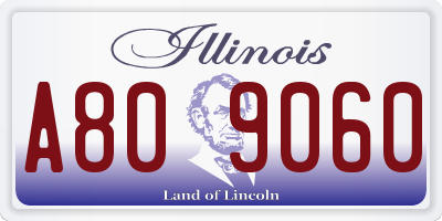 IL license plate A809060