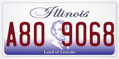 IL license plate A809068