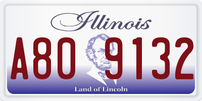 IL license plate A809132