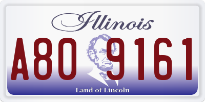 IL license plate A809161