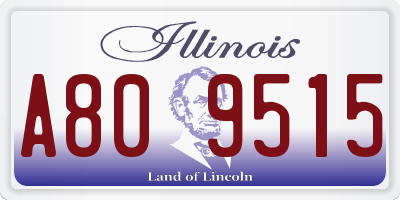 IL license plate A809515