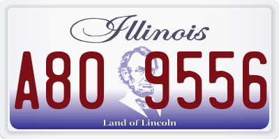 IL license plate A809556