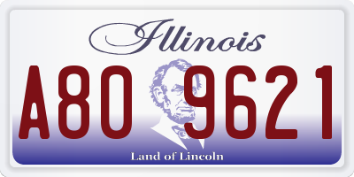IL license plate A809621