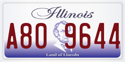 IL license plate A809644
