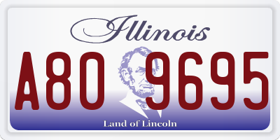 IL license plate A809695