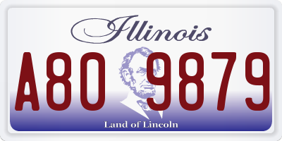 IL license plate A809879