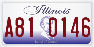 IL license plate A810146