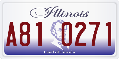 IL license plate A810271