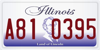 IL license plate A810395