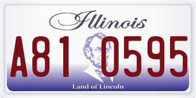 IL license plate A810595