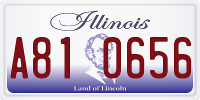 IL license plate A810656