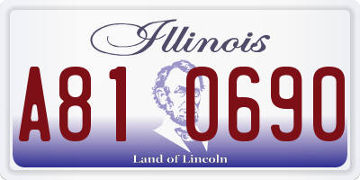 IL license plate A810690